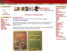 Tablet Screenshot of braintreeusedbooks.com